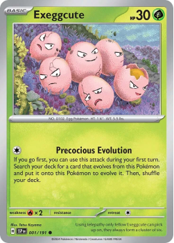 Exeggcute (REVERSE HOLO) single card from Pokemon
