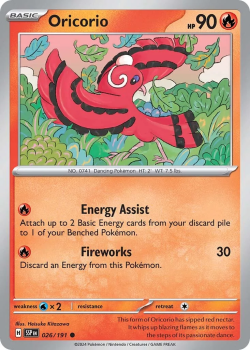 Oricorio single card from Pokemon