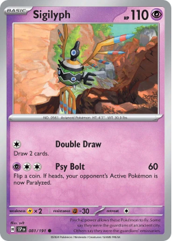 Sigilyph single card from Pokemon