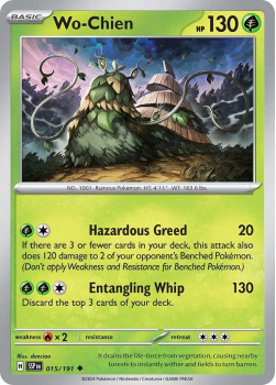 Wo-Chien single card from Pokemon