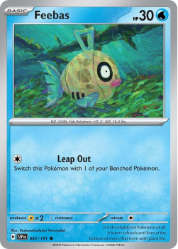 Feebas single card from Pokemon