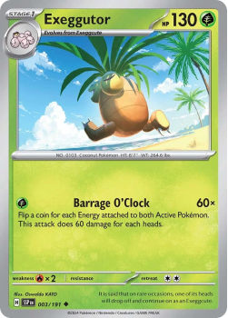 Exeggutor single card from Pokemon