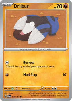 Drilbur single card from Pokemon