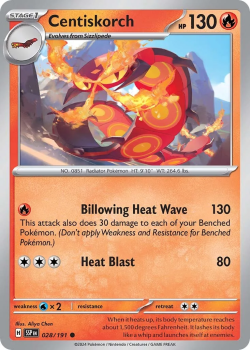 Centiskorch single card from Pokemon