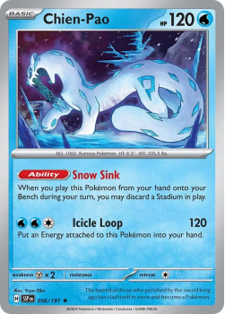 Chien-Pao single card from Pokemon
