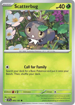 Scatterbug single card from Pokemon