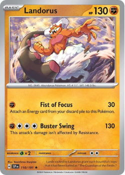 Landorus single card from Pokemon