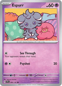 Espurr single card from Pokemon