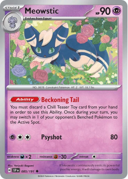 Meowstic single card from Pokemon