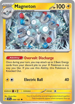 Magneton single card from Pokemon