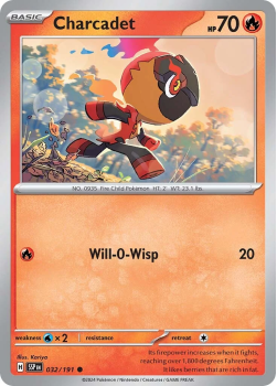 Charcadet single card from Pokemon