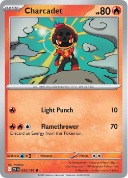 Charcadet single card from Pokemon