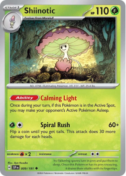 Shiinotic single card from Pokemon