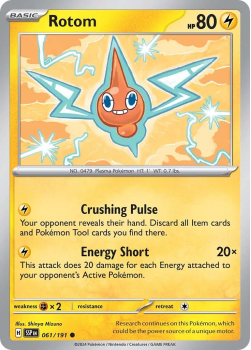 Rotom single card from Pokemon
