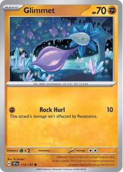 Glimmet single card from Pokemon