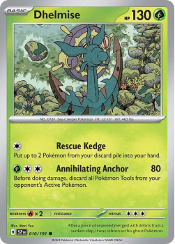 Dhelmise single card from Pokemon