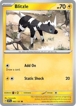 Blitzle single card from Pokemon