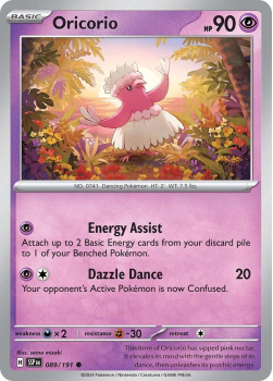 Oricorio single card from Pokemon