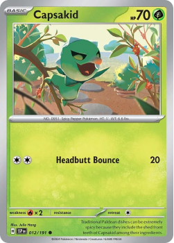 Capsakid single card from Pokemon