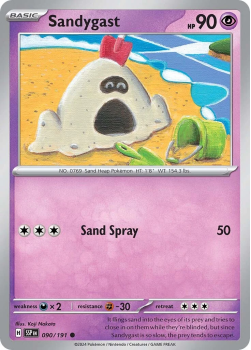 Sandygast single card from Pokemon