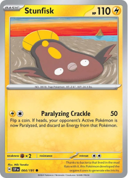Stunfisk single card from Pokemon
