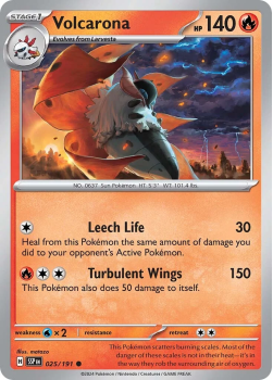 Volcarona single card from Pokemon