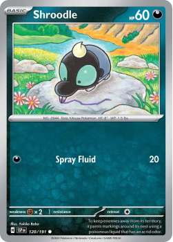 Shroodle single card from Pokemon
