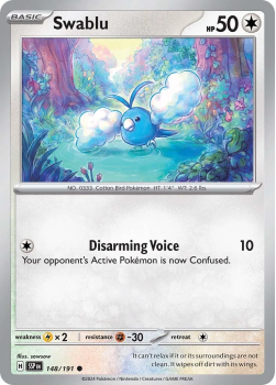 Swablu single card from Pokemon