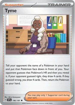 Tyme single card from Pokemon
