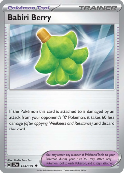 Babiri Berry single card from Pokemon