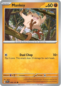 Mankey single card from Pokemon