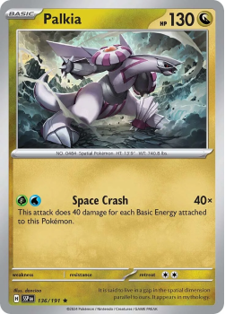 Palkia single card from Pokemon