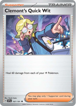 Clemont's Quick Wit single card from Pokemon