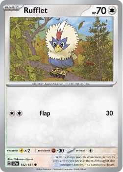 Rufflet single card from Pokemon