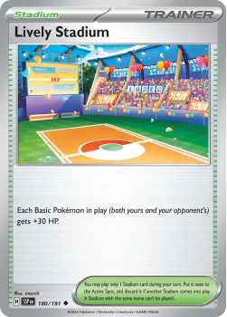 Lively Stadium single card from Pokemon