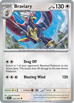 Braviary single card from Pokemon