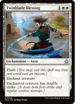 Twinblade Blessing single card from Magic the Gathering