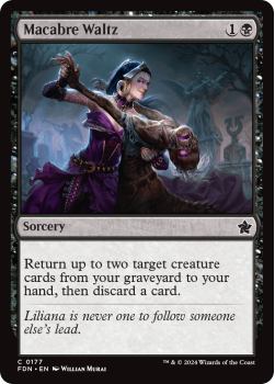 Macabre Waltz single card from Magic the Gathering