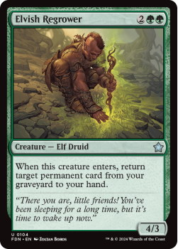 Elvish Regrower single card from Magic the Gathering