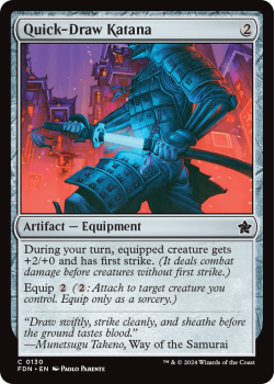 Quick-Draw Katana (FOIL) single card from Magic the Gathering