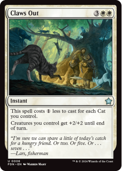 Claws Out single card from Magic the Gathering