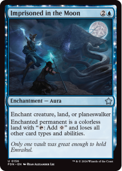 Imprisoned in the Moon single card from Magic the Gathering