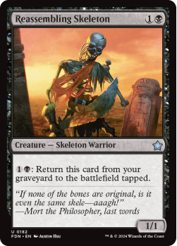 Reassembling Skeleton single card from Magic the Gathering