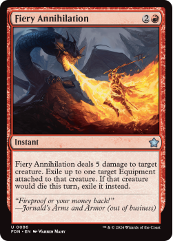 Fiery Annihilation single card from Magic the Gathering