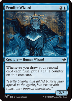 Erudite Wizard (FOIL) single card from Magic the Gathering