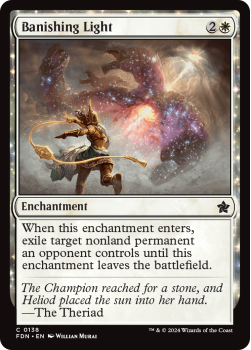 Banishing Light (FOIL) single card from Magic the Gathering