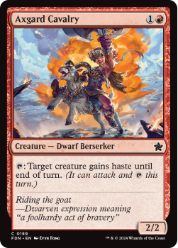 Axgard Cavalry (FOIL) single card from Magic the Gathering
