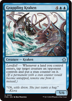Grappling Kraken single card from Magic the Gathering