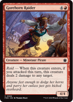 Gorehorn Raider (FOIL) single card from Magic the Gathering