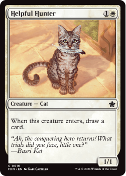 Helpful Hunter single card from Magic the Gathering